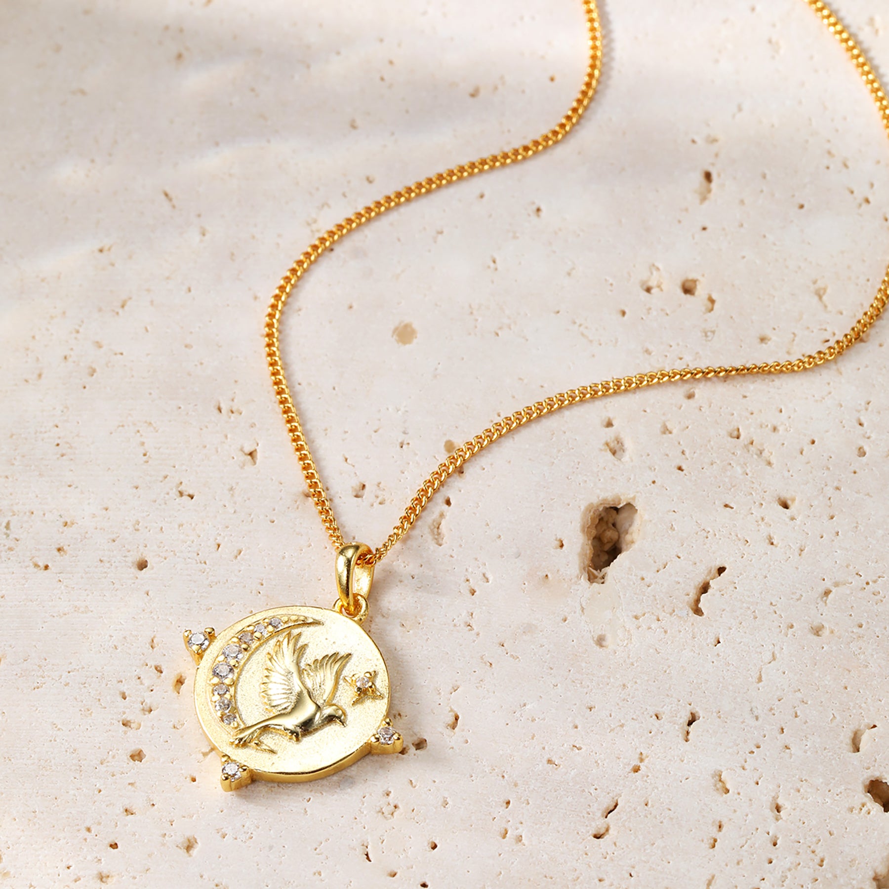 Collier Pendentif "Fearless" Sterling Argent